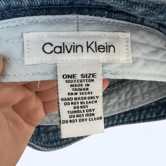 Calvin-klein Women's Blue and Navy Hat - Picture 5 of 6